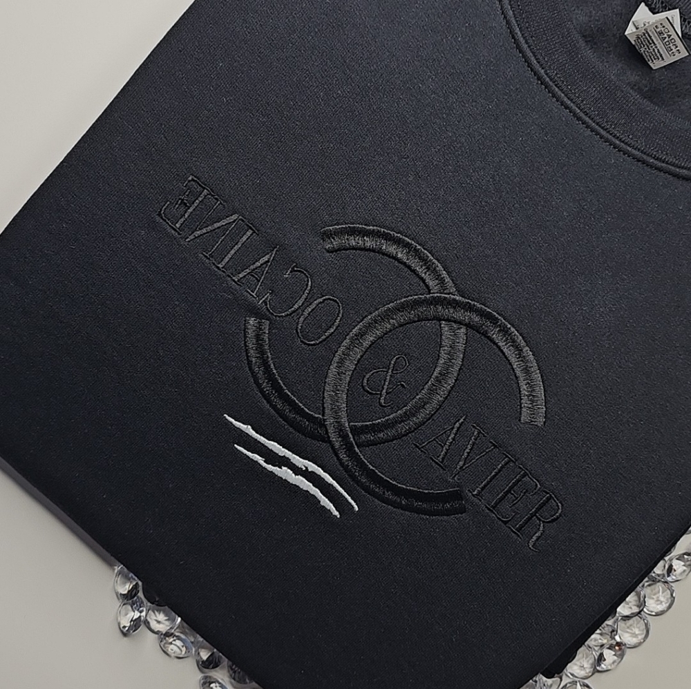 Coco & Cavier Embroidered Crew-neck